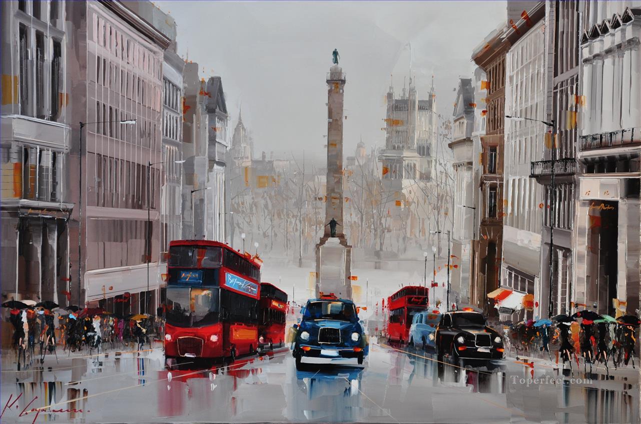 Regent St City of Westminster UK Kal Gajoum by knife Oil Paintings